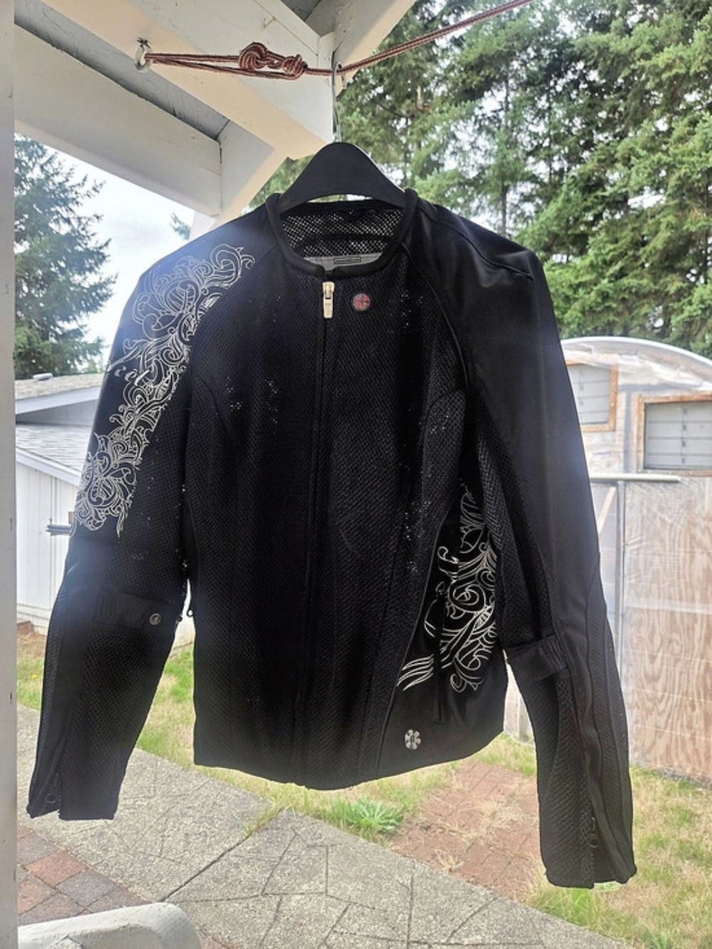 JOE ROCKET Y2K Vtg Women's Riding Jacket Shell And Liner M BLACK Set